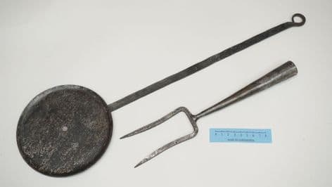 norway viking skillet and fork cooking set available as single items
