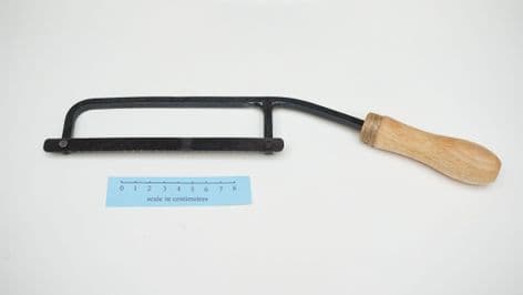 Nuremberg comb makers frame saw 1724 beech wood handle with jute ferrule last one