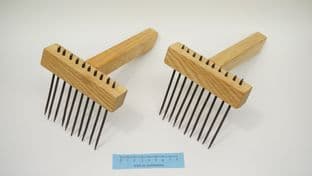 one pair of hand forged viking wool combs from Aurland in Norway