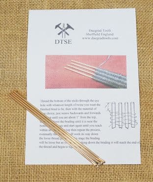 peg weaving sticks in 2.4mm bronze choice of quantity