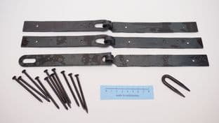 pre drilled roman to medieval 175mm 7" hinges hasp and staple with nails and options