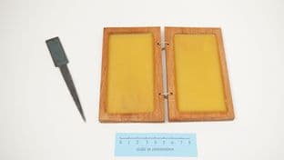 roman and anglo-saxon period double wax writing tablet and stylus living history