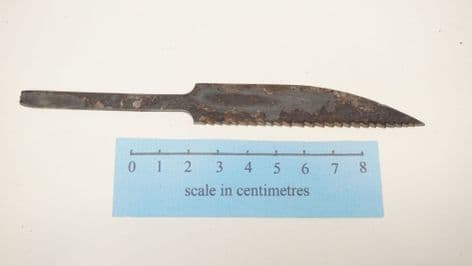 roman and medieval style wood bone and antler workers rasp metalwork only
