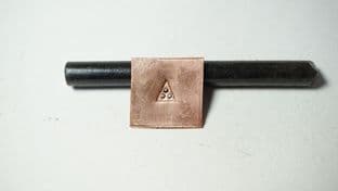 roman anglo saxon and viking triangle and 3 dot metalworking punch
