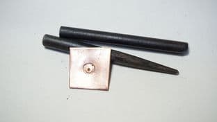 roman anglo saxon viking ring  and dot 2 part metalworking punch