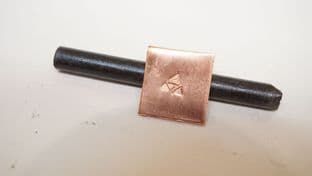 roman  anglo saxon viking split triangle metalworking punch