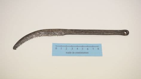 Roman curved one piece saw Bank of England find London