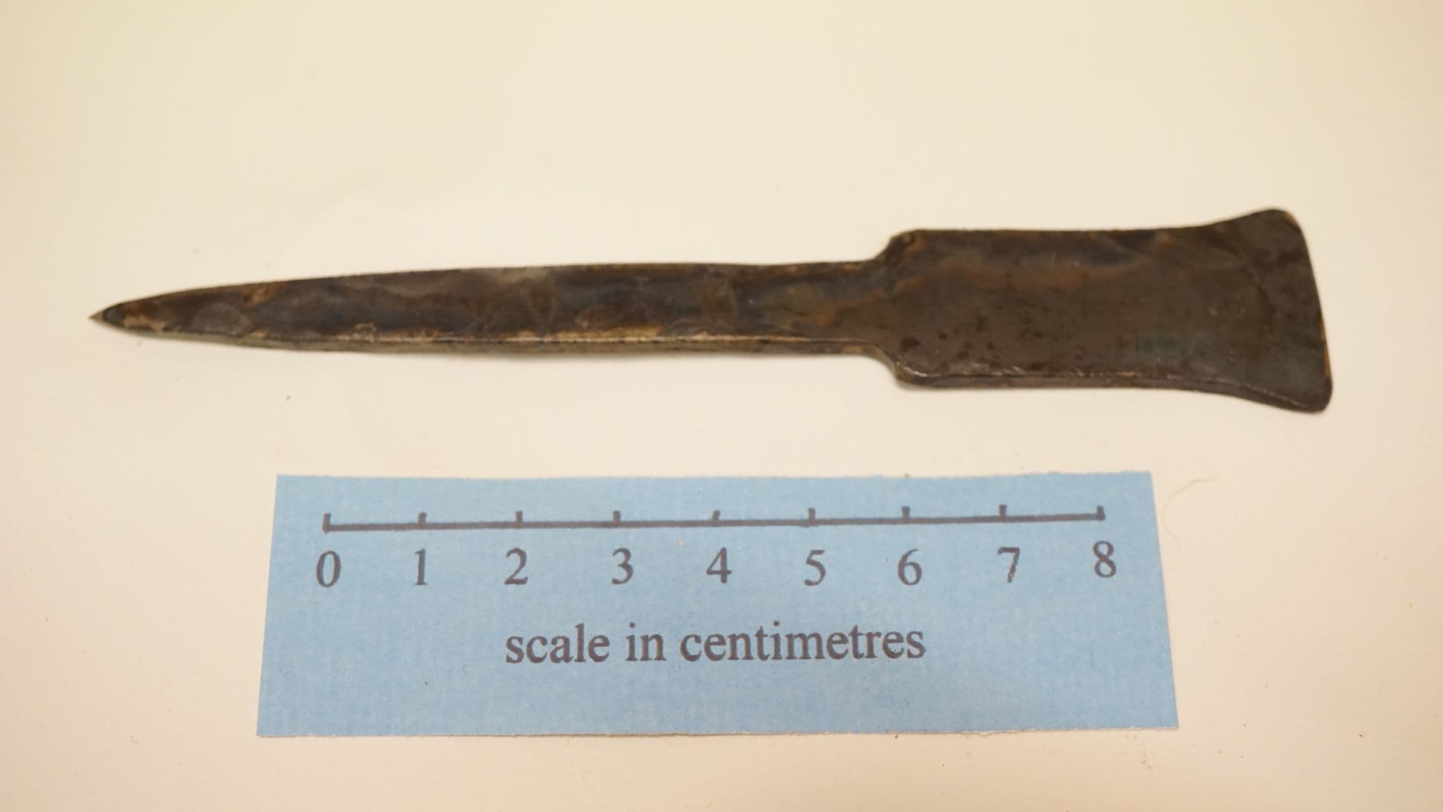 roman hand forged steel spatulate stylus