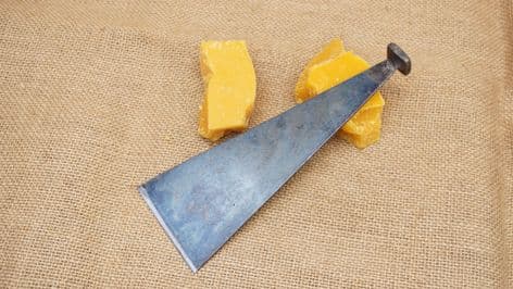 Roman iron 75mm wide wax spatula London find