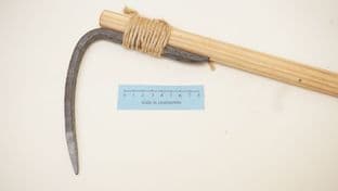 Roman miners pick Lubljanica river and karth examples metalwork only