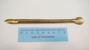 Roman one piece rolled brass dip pen British Museum find