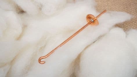 roman period copper drop spinning spindle reenactment use