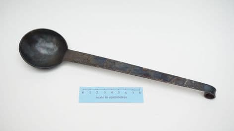 Roman steel cooking  spoon from Mogorjelo 12