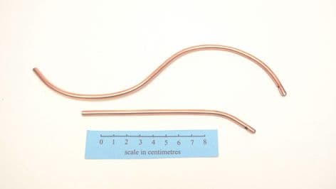roman surgeon's catheter in copper male or female option