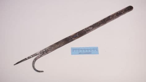roman to medieval fire poker bale or boat hook