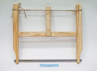 roman to medieval period 12" ash wood bucksaw distressed modern blade