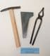 Roman to medieval smithing set with 830g anvil