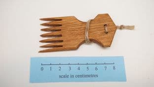 Rus Viking style weaving comb in Oak wood last one