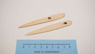 set of 2 maple wood naalbinding nalbinding needles