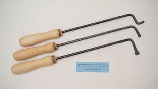 set of 3 cauterising irons 15thC reenactment use St Eutizio Abbey Italy
