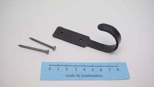 set of 4 forged steel wall hooks nails or screw option