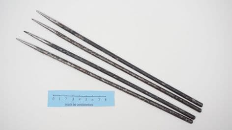 set of 4 viking tapered tip glass bead mandrels 12