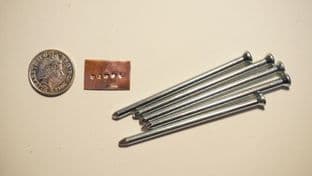 set of 5 hardened steel micro punch stamps for use on non ferrous metals