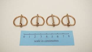 set of four 15mm bronze D belt buckle marzinzik type 1.10 roman anglo saxon viking