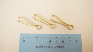 set of three Anglo-Saxon brass tweezers Beckford B cemetery find