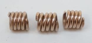 silicon bronze bead spiral set of 3 Dover Buckland grave 425