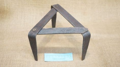 steel folding tripod trivet living history cooking use 7