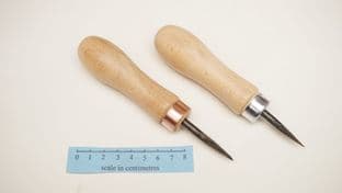 tapered 4 square 4" leatherworkers awl copper or nickel