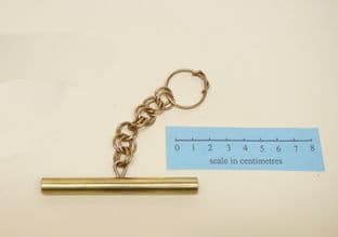 viking gotland needle case in brass and bronze & bronze needle