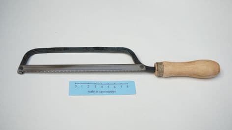 viking mastermyr and mid medieval hacksaw beech wood handles & linen twine ferrule