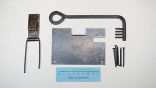 viking mastermyr chest lock number 4 drilled with nails