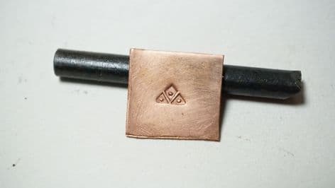 viking metalworking punch from Vinor triangle V and 3 dots