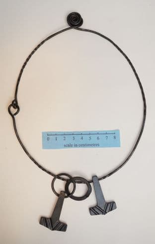 Viking neck band from Vasby in Sweden
