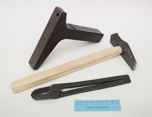 viking smithing set mastermyr hammer anvil and pliers