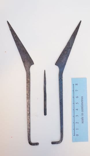 viking to medieval style eel leister or fishing tool living history reenactment use