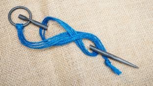 waisted eye anglo-saxon viking and early medieval cloak pin with string