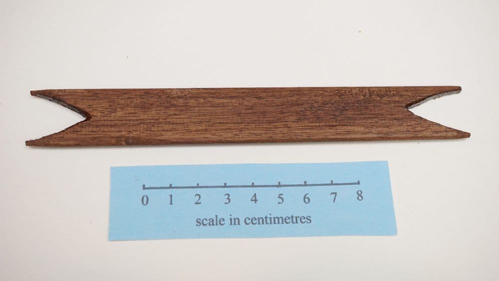 walnut wood weaving shuttle or thread winder