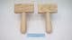 weavers pair of hand forged copper plated steel wool combs made in Sheffield England