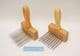 weavers pair of stainless steel wool combs made in Sheffield England