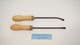 willow basket weavers pry bar straight or curved beech handle with linen ferrule
