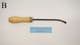 willow basket weavers pry bar straight or curved beech handle with linen ferrule