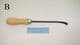 willow basket weavers pry bar straight or curved beech handle with nickel ferrule