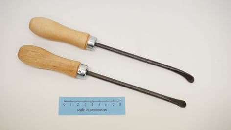 willow basket weavers pry bar straight or curved beech handle with nickel ferrule