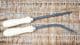 willow basket weaving tool set of 2 bodkins with modern ferrules
