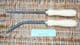 willow basket weaving tool set of 2 bodkins with modern ferrules