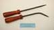 willow basket weaving tool set of 4 stained pine Tuscan style handles